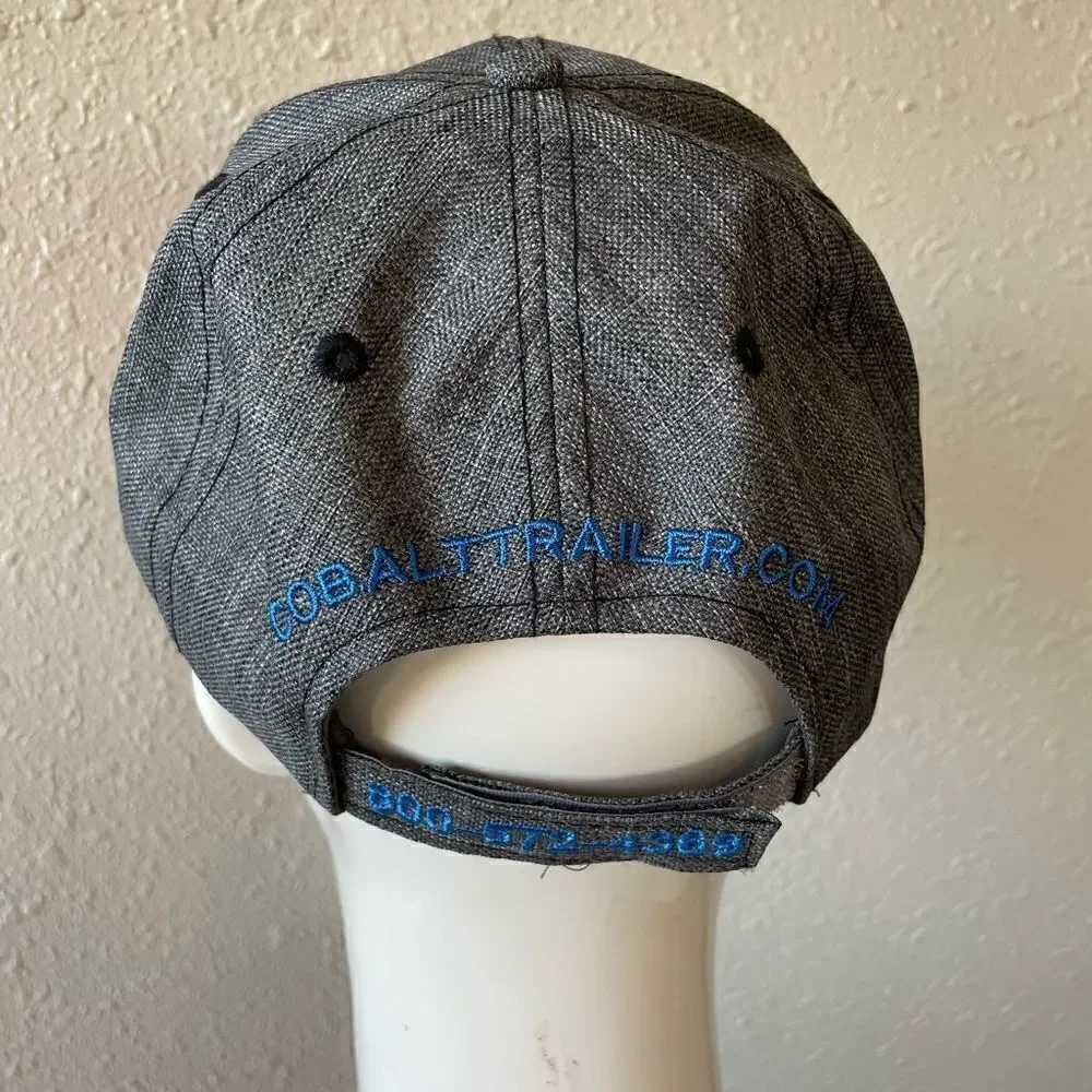 Cobalt Trailer Dales Grey Adjustable Hat EUC